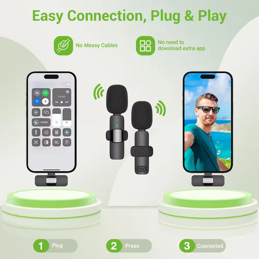 Wireless Smart Phone Microphone For Video/Audio